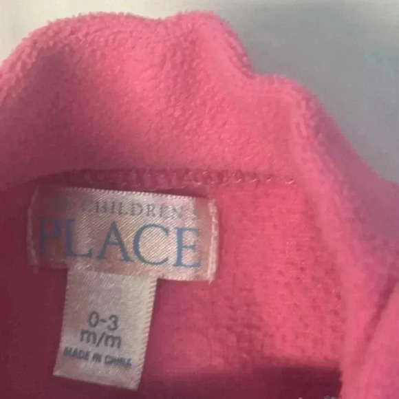 The Children's Place - long sleeve pullover fleece sweater. Size 0-3 months - Picture 2 of 3